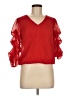 Sam and Jess 100% Polyester Red Short Sleeve Blouse Size M (petite) - photo 1