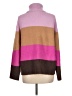 Ann Taylor Color Block Brown Turtleneck Sweater Size L - photo 2