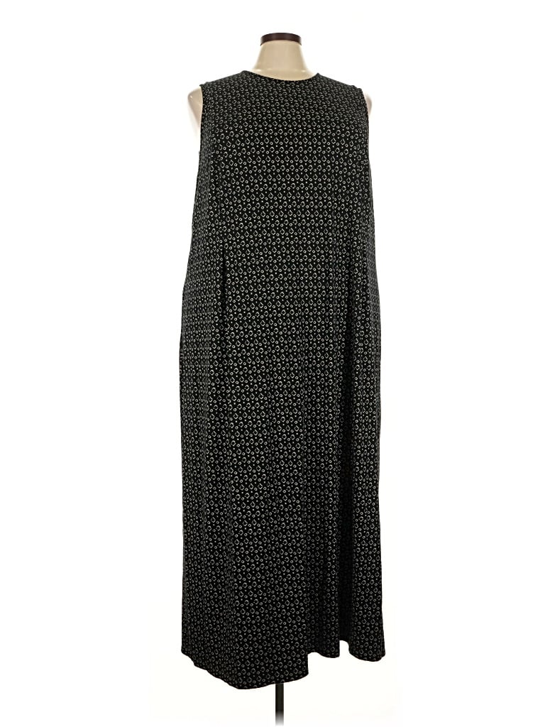 Pre-owned Jjill Casual Dress In Black