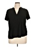 Torrid Black Short Sleeve Blouse Size 1X Plus (1) - photo 1