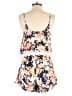 Charlotte Russe 100% Rayon Floral Orange Romper Size S - photo 2