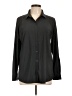 Peach Black Long Sleeve Blouse Size L - photo 1
