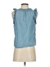 J.Crew 100% Cotton Blue Sleeveless Blouse Size XS - photo 2