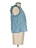 J.Crew 100% Cotton Blue Sleeveless Blouse Size XS - photo 4