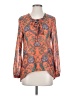 Nicole by Nicole Miller 100% Polyester Orange Long Sleeve Blouse Size XS - photo 1