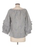 Sanctuary 100% Cotton Gray 3/4 Sleeve Blouse Size M - photo 2