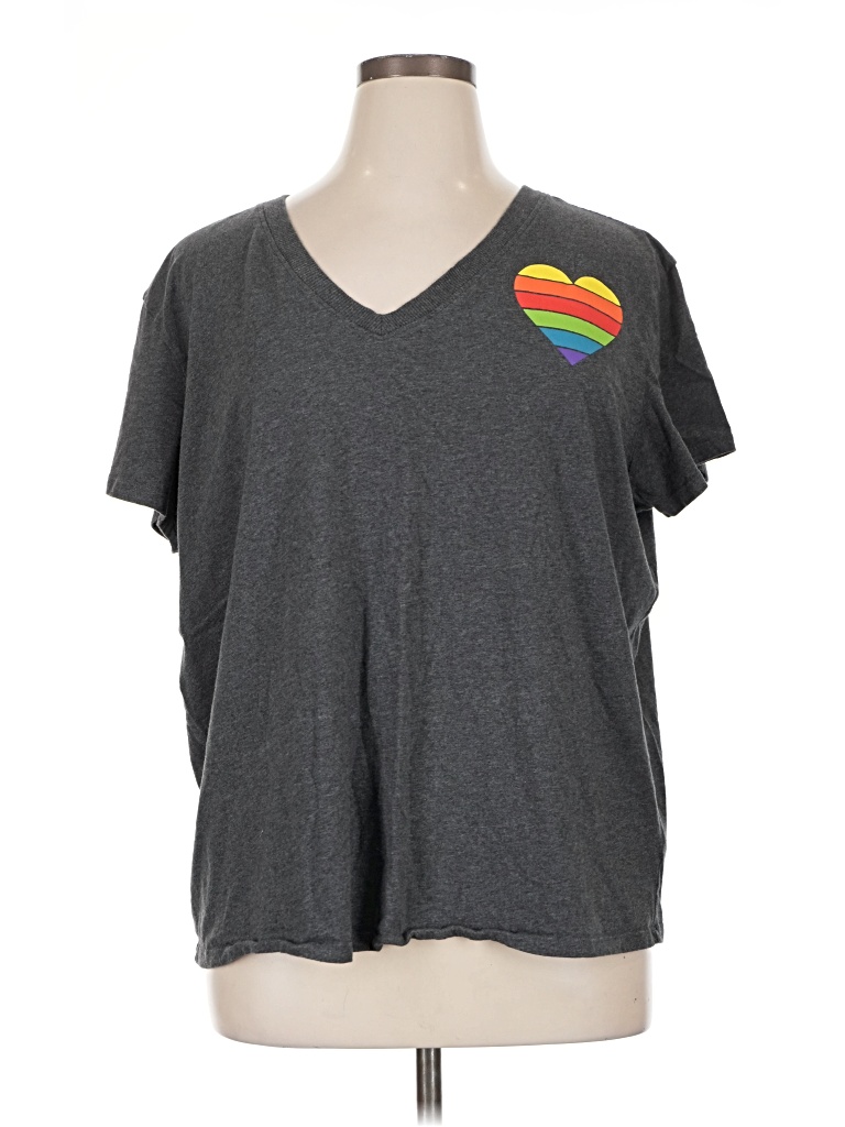 Pre-owned Torrid Short Sleeve T-shirt In Gray