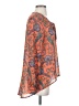 Nicole by Nicole Miller 100% Polyester Orange Long Sleeve Blouse Size XS - photo 4