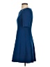Ann Taylor Solid Blue Cocktail Dress Size 0 - photo 5