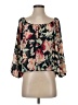 Abbeline Black 3/4 Sleeve Blouse Size S - photo 1