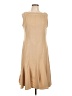 Sandra Darren Solid Tan Casual Dress Size 12 - photo 1