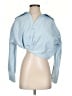 Jacquemus 100% Polyamide Blue Long Sleeve Blouse Size 34 - photo 1