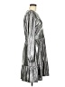 Ann Taylor LOFT Metallic Silver Cocktail Dress Size 8 - photo 4