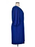 En Focus Studio Solid Blue Casual Dress Size 14 - photo 4