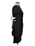 Unbranded Solid Black Casual Dress Size L - photo 4
