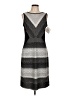 Papillon Blanc Chevron-herringbone Gray Black Casual Dress Size L - photo 1