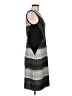 Papillon Blanc Chevron-herringbone Gray Black Casual Dress Size L - photo 4