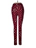 Lularoe Hearts Burgundy Leggings One size - photo 2