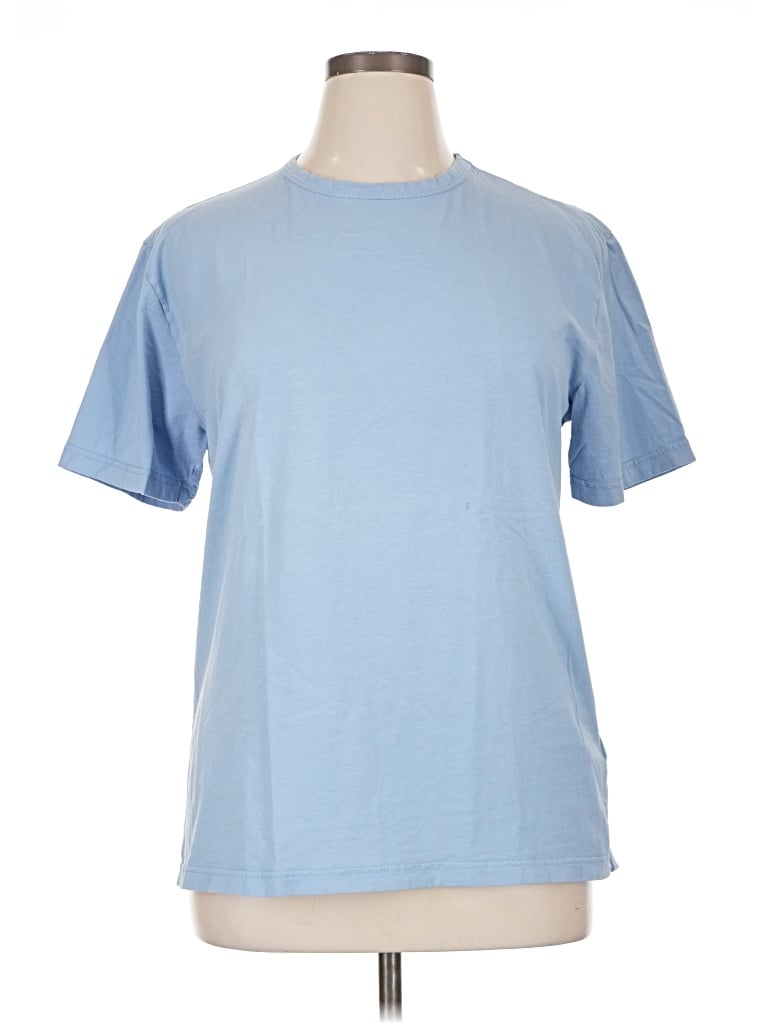 Pre-owned Officine Generale Short Sleeve T-shirt In Blue