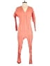 OUTERKNOWN 100% Linen Solid Orange Jumpsuit Size XS - photo 1