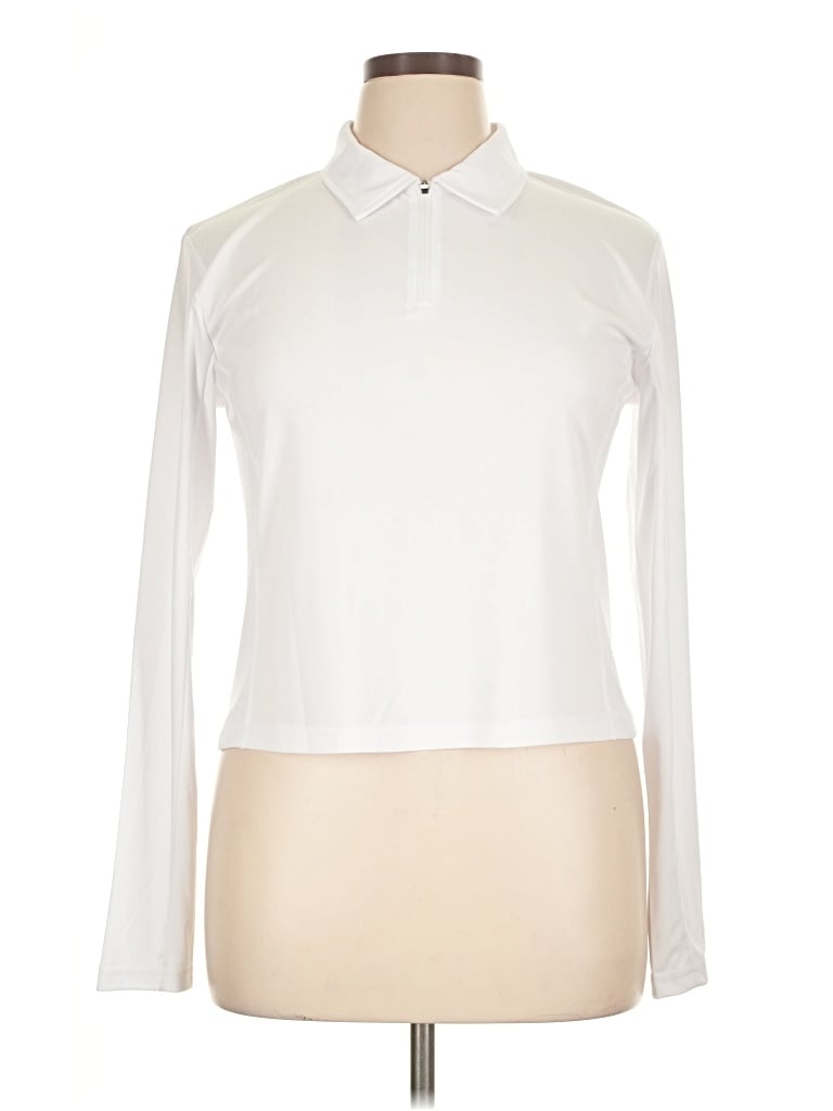 Pre-owned G Gradual Long Sleeve Blouse In White