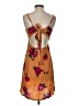 Volcom Floral Orange Cocktail Dress Size XS - photo 2