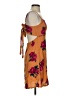 Volcom Floral Orange Cocktail Dress Size XS - photo 4