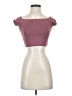 Unbranded Burgundy Short Sleeve Top Size XXS (estimated) - photo 1