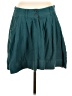 Lux 100% Cotton Solid Teal Casual Skirt Size M - photo 1