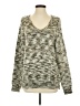 Chan Luu 100% Viscose Metallic Green Pullover Sweater Size S - photo 1