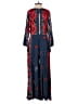 Free People 100% Rayon Paisley Blue Jumpsuit Size XS - photo 2