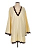 Flat White 100% Polyester Yellow Casual Dress Size XS - Sm - photo 1