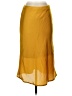Forgotten Grace 100% Polyester Solid Yellow Casual Skirt Size XS - photo 1