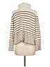 CeCe Stripes Tan Turtleneck Sweater Size M - photo 2