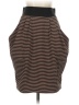 H&M 100% Polyester Stripes Brown Casual Skirt Size 4 - photo 1