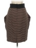 H&M 100% Polyester Stripes Brown Casual Skirt Size 4 - photo 2