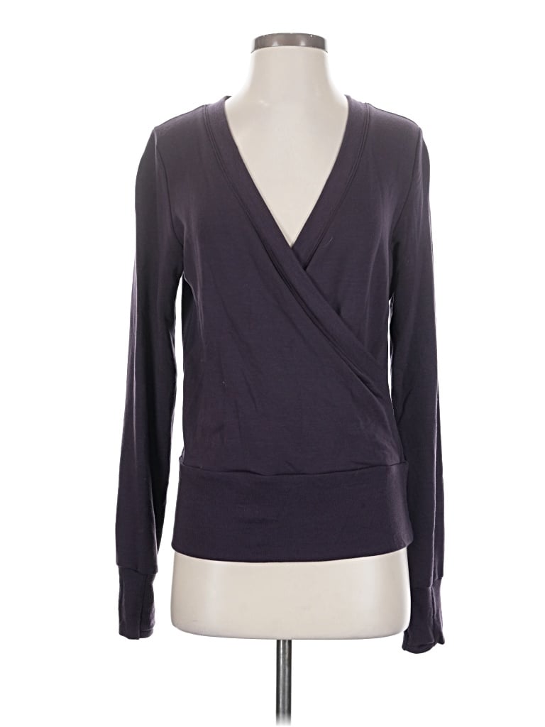 Pre-owned Athleta Cardigan Sweater In Purple
