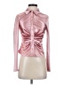 Shein Metallic Pink Long Sleeve Blouse Size 2 - photo 1