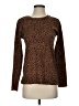 Style&Co Animal Print Brown Pullover Sweater Size XS - photo 1
