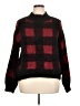 It's Our Time Plaid Red Turtleneck Sweater Size XL - photo 1