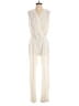 Assorted Brands Metallic Ivory Jumpsuit Size S - photo 1
