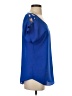 Express Blue Short Sleeve Blouse Size S - photo 4