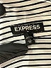 Express Outlet 100% Polyester Stripes Ivory Long Sleeve Blouse Size XS - photo 7