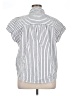 Style&Co Stripes White Short Sleeve Blouse Size XL - photo 2