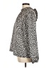 Ann Taylor Animal Print Ivory Long Sleeve Blouse Size M - photo 5