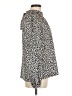 Ann Taylor Animal Print Ivory Long Sleeve Blouse Size M - photo 4