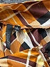 Essentials by Milano 100% Polyester Argyle Orange 3/4 Sleeve Blouse Size L - photo 7