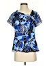 Liz Claiborne 100% Polyester Blue Short Sleeve Blouse Size S - photo 1