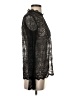 Theory 100% Polymide Black Long Sleeve Blouse Size 00 - photo 4