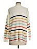 Entro 100% Acrylic Stripes White Pullover Sweater Size S - photo 2